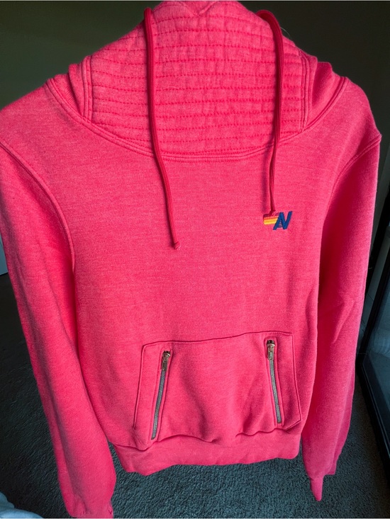 Aviator Nation Sweaters - Aviator Nation Ninja Hoodie XS Red | Classic Funnel Neck Sweatshirt